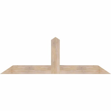 Ekena Millwork Portland Smooth Timber Gable Bracket, Douglas Fir, 72"W x 24"H x 5 1/2"D x 5 1/2"F, 8/12 Pitch GBW072X24X0606POR00SDF